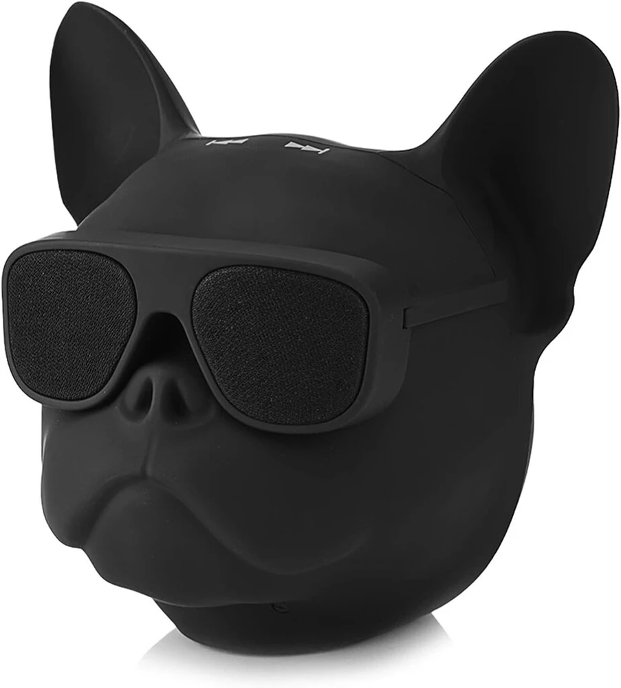 Kompiuterio kolonėlės Bulldog bluetooth garsiakalbis, nešiojamas belaidis su įmontuotu mikrofonu, stereo žemų dažnių garsiakalbis su kūrybiniu dizainu Helovino vakarėliui, kelionėms, lauko namų dekoravimui