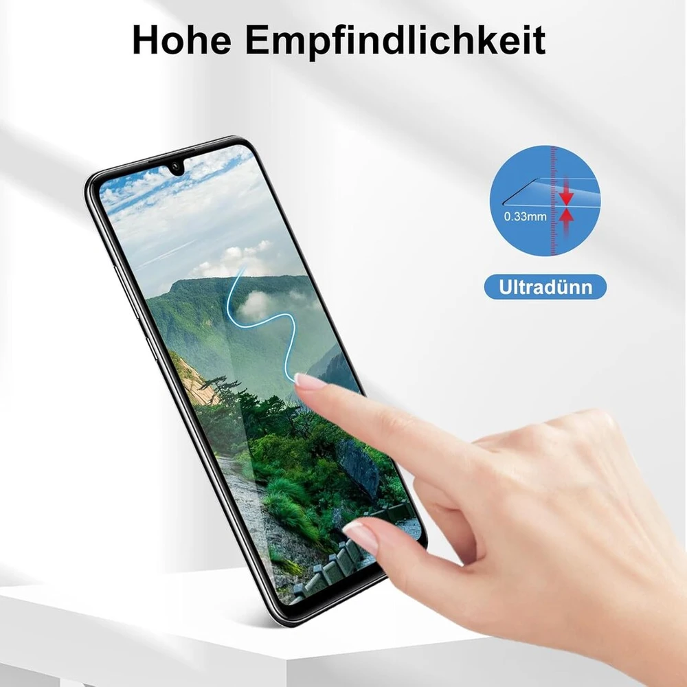 Cable Leader 2 screen protectorių rinkinys, skirtas huawei p30, 2.5d lenkti kraštai, 9h kietumas, itin atsparus, didelis skaidrumas, apsauginis stiklas, skirtas p30