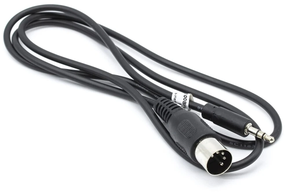 Cablepelado Audio laidas Din 5 kontaktų lizdas 3.5 mm 2 m juodas