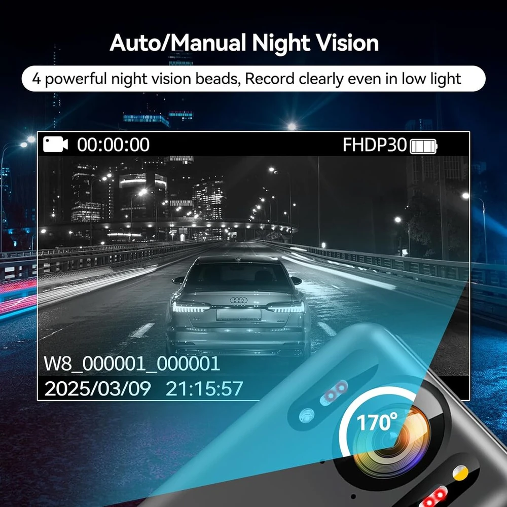 Cammhd W8-64gb 4k Apsaugos nuo drebėjimo kūno kamera 2 Baterijos 4000 Mah su 10 valandų vaizdo įrašymu, duomenų šifravimo automobilio Ultra Hd naktinio matymo kūno kamera su įkrovimo stotele apsaugai