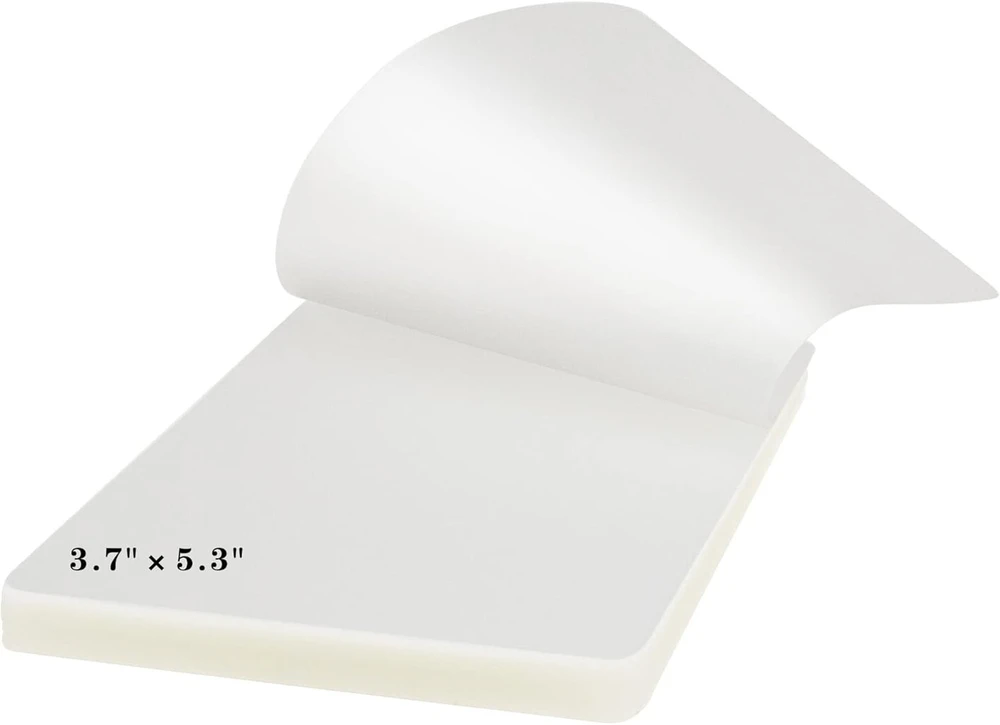 Canlenpk Termo laminavimo vokeliai, 100 vnt., maži, 95 x 135 mm, 2 x 90 mikronų, karšto laminavimo vokeliai kortelėms, nuotraukoms, popierinėms kortelėms, vizitinėms kortelėms, skaidrūs laminavimo vokeliai