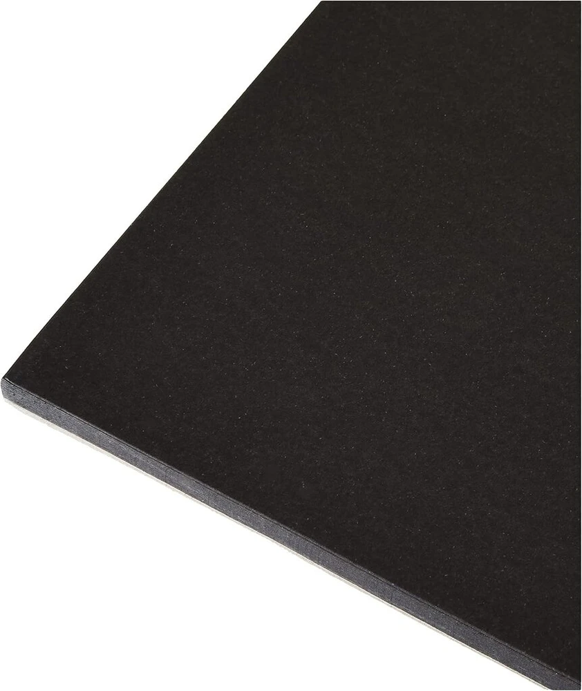 Canson juodas piešimo popierius 240 gsm, A4 bloknotas su 20 lapų gilios juodos spalvos lygaus popieriaus.