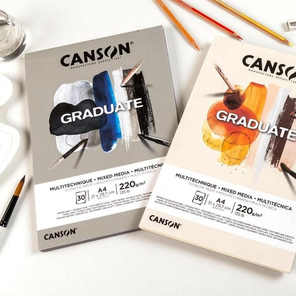 Canson Mišrios terpės popierius A3, 220 g/m², 30 lapų
