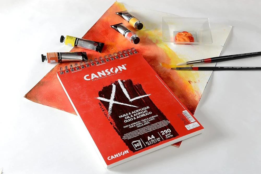 Canson Xl® Aliejinės ir akrilinės tapybos popierius A4, 30 lapų, 290 g/m²