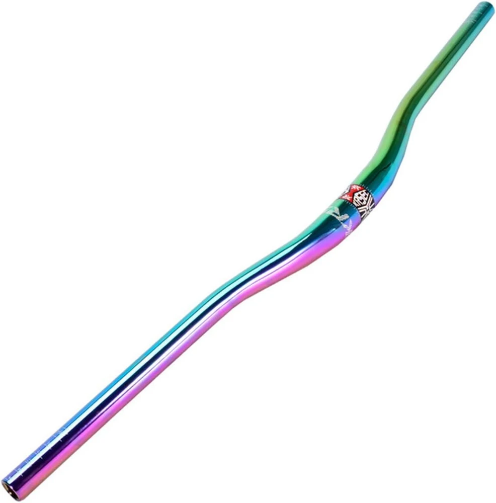 Carachome mtb dviračio spalvingas vairas 31,8 mm x 780 mm am xc dh downhill lenktyninio dviračio pakilimo vaivorykštės vairas