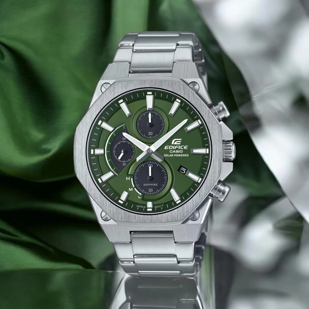 Casio Efs-s570d-3auef vyriškas laikrodis su safyro stiklu