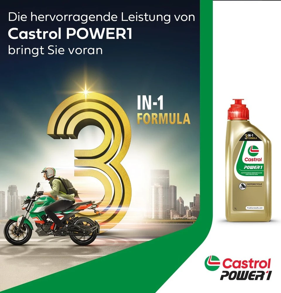 Castrol Power1 4t 15w-50 variklio alyva, 4l