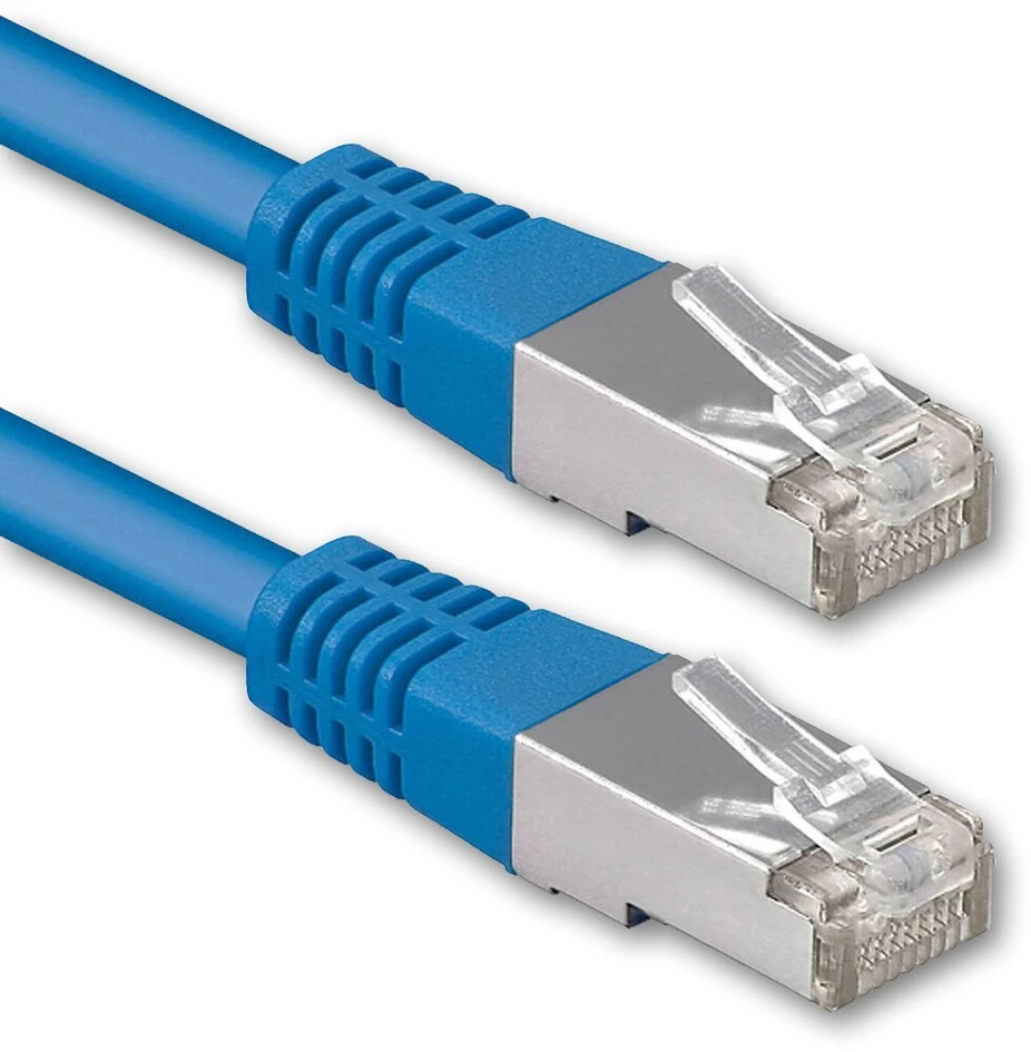 Cat6 ethernet lan patch cord tinklo kabelis cat 6 - 7.5m mėlynas - 1 vnt. sftp pimf lszh varinis