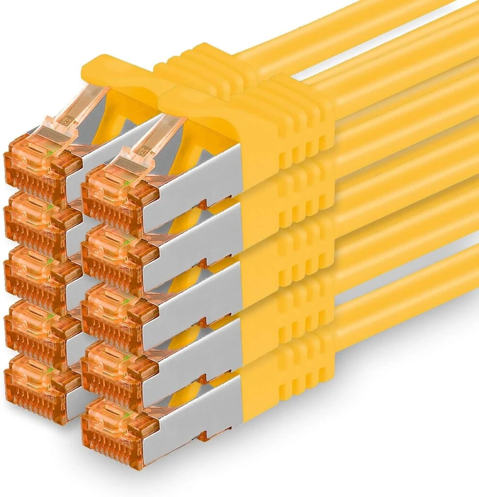 Cat.7 Ethernet tinklo kabelis 10 Gb/s Sftp Lshz su Rj45 jungtimi