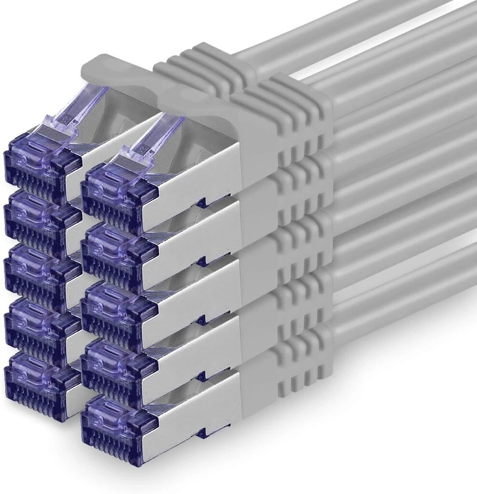 Cat.7 tinklo kabelis 10 Gb/s Sftp Pimf su Rj45 jungtimi