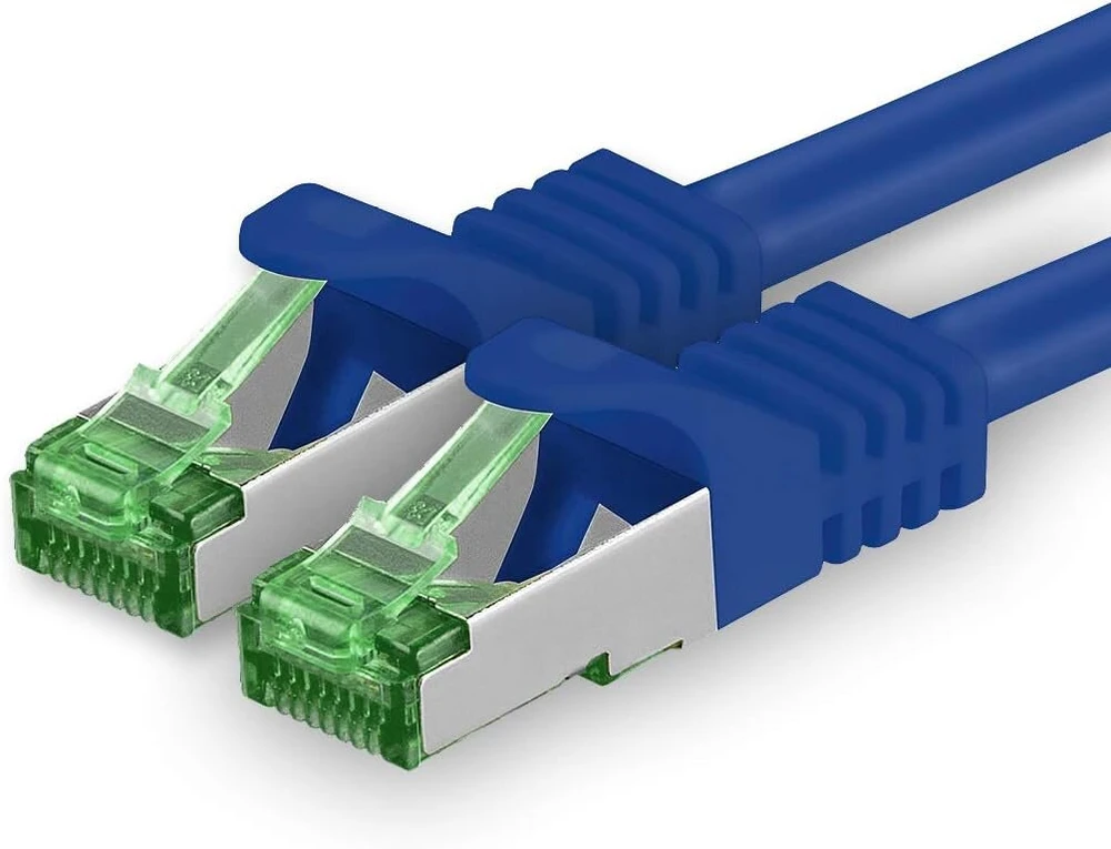 Cat7 tinklo kabelis - cat 7 ethernet kabelis, tinklo / interneto / dsl / modemo / maršrutizatoriaus / hub patch kabelis, lan kabelis, neapdorotas kabelis, 10 gb/s (s-ftp pimf), patch kabelių rinkinys su rj 45 jungtimi, cat.6a