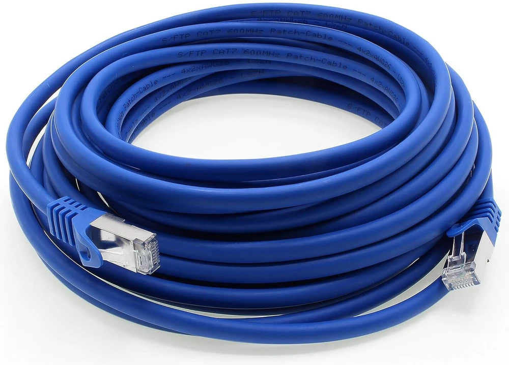 Cat.7 tinklo kabelis, patch kabelis, ethernet kabelis, lan kabelis, cat.7 s-ftp pimf lszh, suderinamas su cat5e, cat5