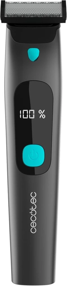 Cecotec Precision Face Razor Precisioncare Oneshave Screen. nerūdijančio plieno ašmenys, 3 priedai (1/3/5 mm), laikymo stotelė, 1,5 val. baterijos veikimo laikas, Ipx7 atsparumas vandeniui, ekranas