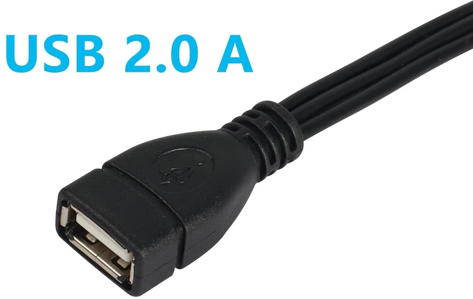 Cerrxian usb į 3 rca kabelis, usb 2.0 a female į 3 rca male audio video av composite adapterio kabelis, skirtas tv/mac/pc (0.15m)
