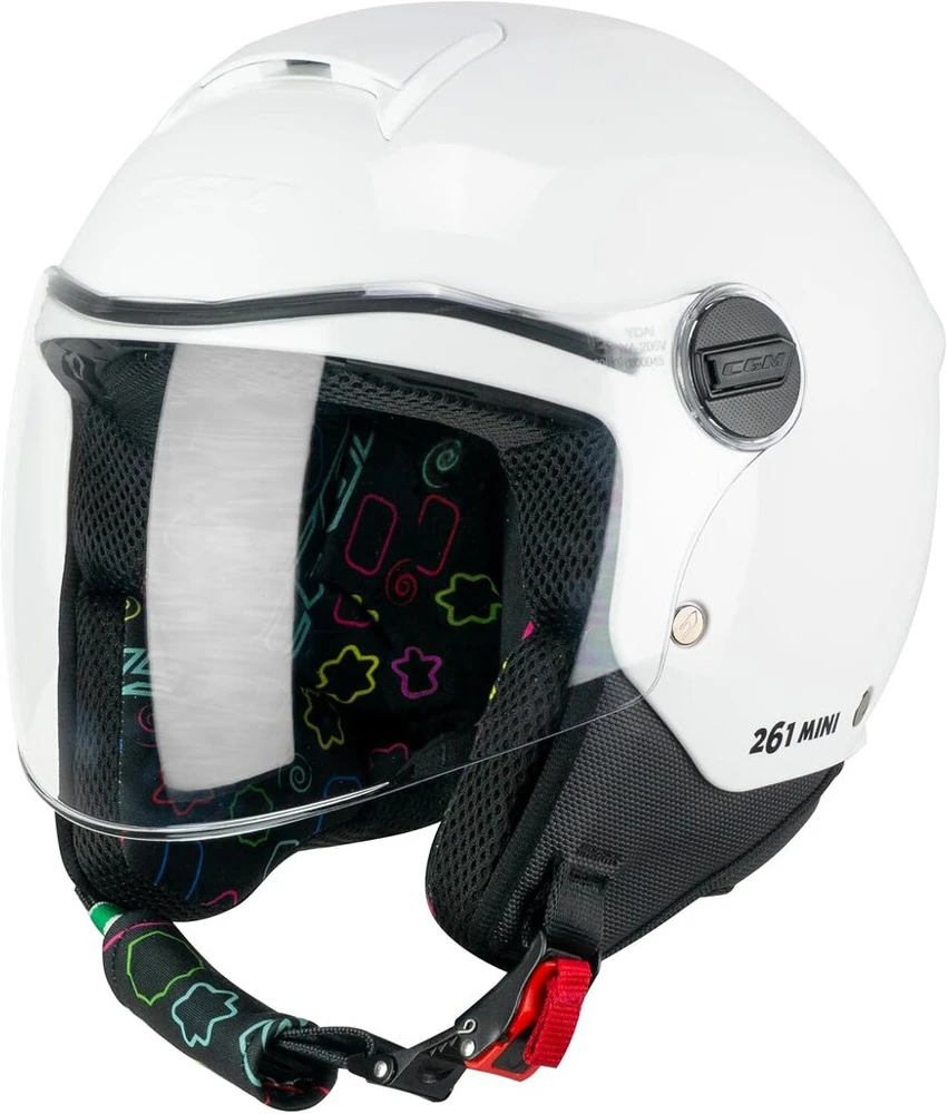 Cgm atviras šalmas 261a Mini Mono Baltas Ym (49-50cm)