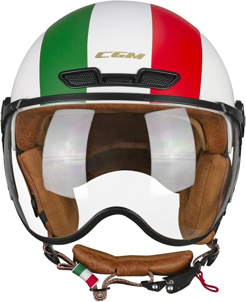 Cgm unisex ebi slidinėjimo šalmas suaugusiems, balta žalia raudona matinė, m (57–58 cm)