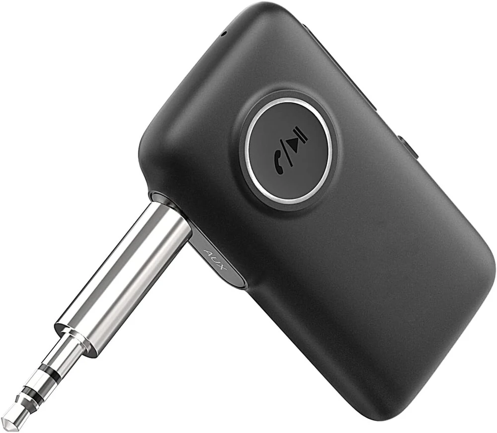 Cgzz Bluetooth 5.0 belaidis imtuvas su Csr Core, pilkas, laisvų rankų įranga ir navigacija balsu, atkūrimo trukmė 15 val., jungimosi atstumas 30 m, įmontuotas mikrofonas