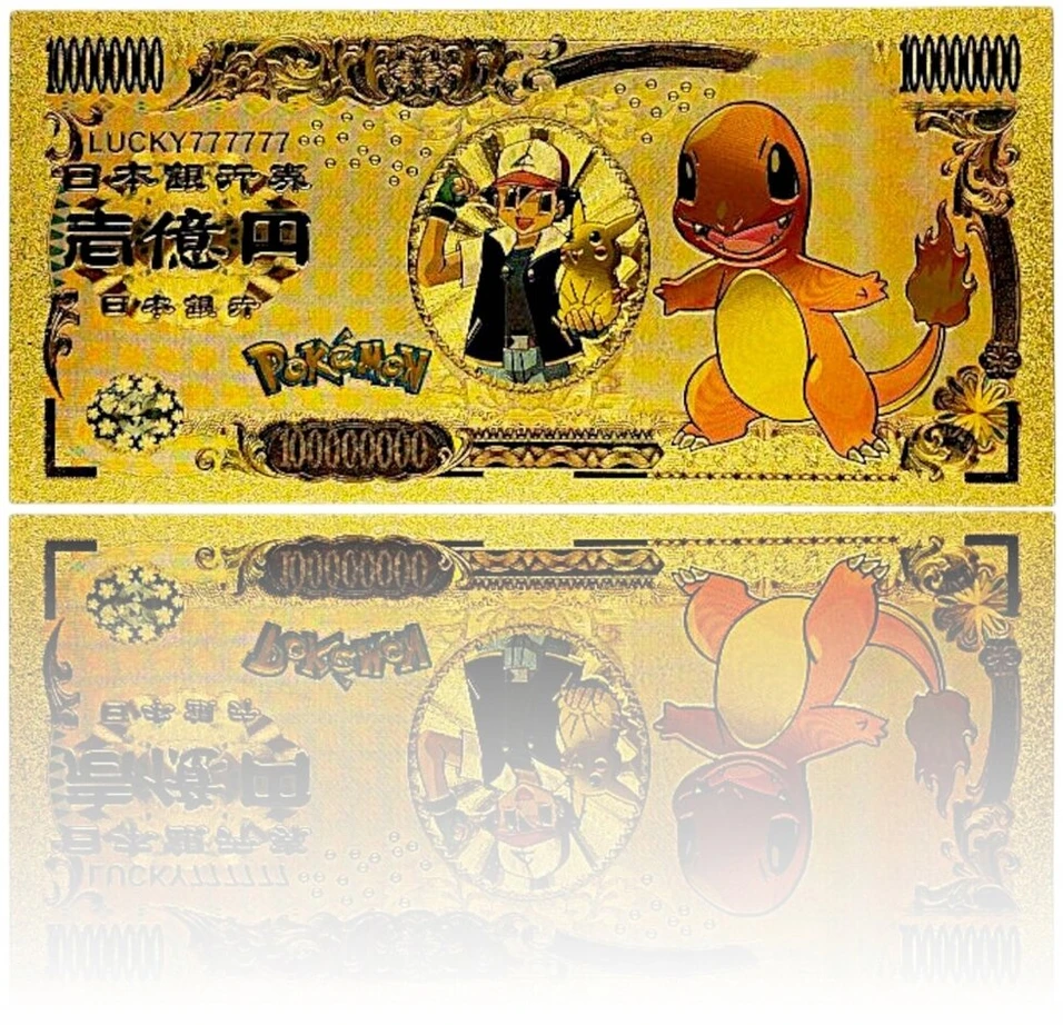 Charmander pokemon kolekcinė pvc banknotų taupyklė, dovana gimtadieniui