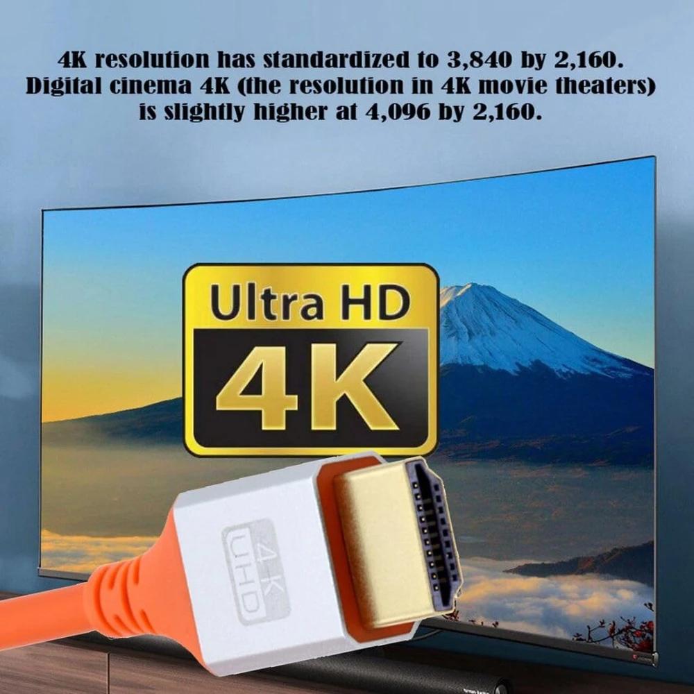 Chenyang hdmi kabelis itin minkštas didelio lankstumo hdtv itin lankstus prailginimo kabelis 1.0 m