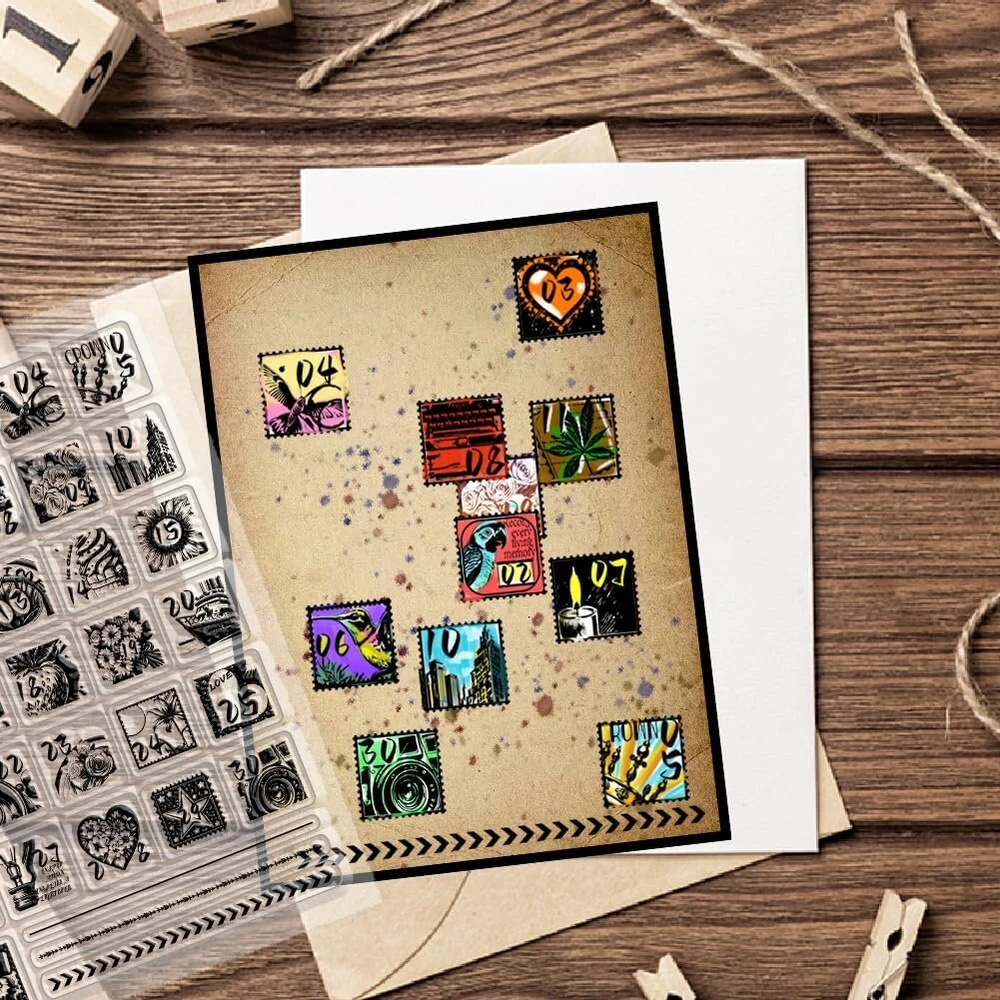 Chgcraft tekstinis kalendorius, skaidrus silikoninis antspaudas, skirtas „pasidaryk pats“ iškarpų albumui, nuotraukų dienoraščio albumui, „pasidaryk pats“ amatams