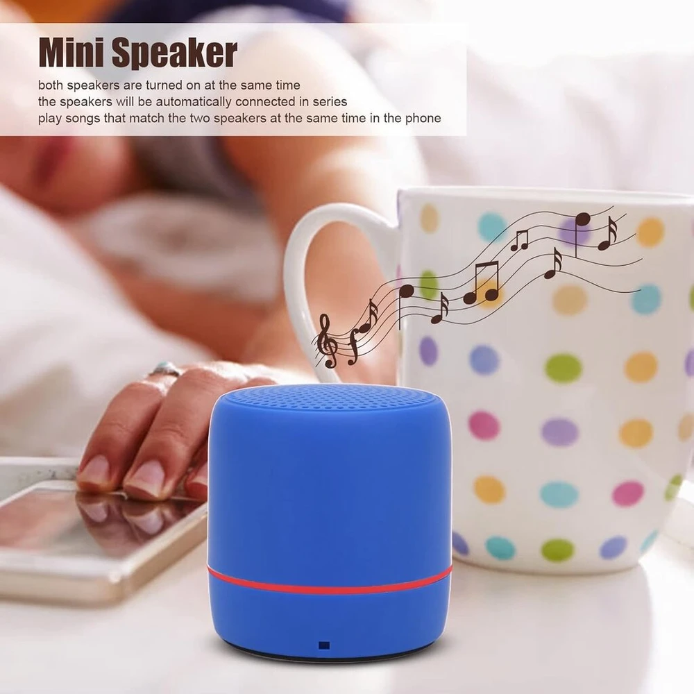 Kompiuterio kolonėlės Ciciglow Bluetooth 5.0 Nešiojamas Garsiakalbis su Basais ir Spalvotomis Šviesomis (mėlynas)