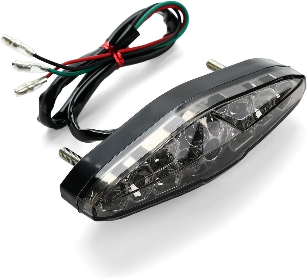 Cicmod motociklo 15 led stabdžių, gabaritinė, posūkio, numerio apšvietimo galinė lemputė (a tipas)
