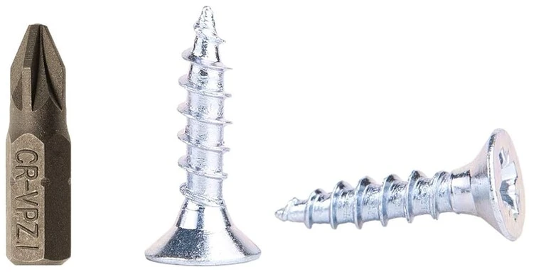 Cinkuoto plieno medvaržčiai 3.5 x 16 mm, 250 vnt.