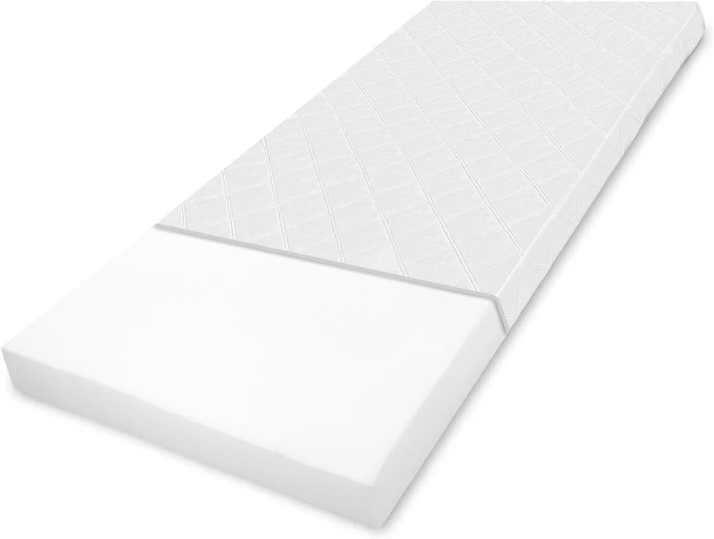 Lova Čiužinys lopšiukui 40x90 cm – kelioninis, su drėgmės apsauga