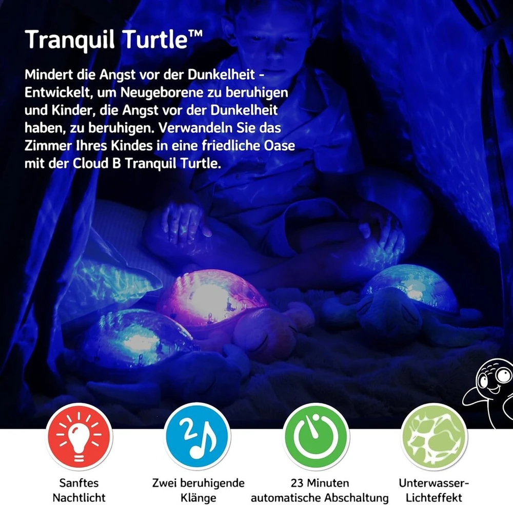 Cloud B 7423 Pr Tranquil Turtle naktinė lemputė