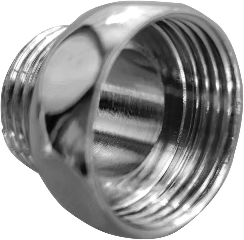 Cofedon 3/4" vidinis sriegis į 1/2" išorinis sriegis reduktorius chromo spalvos - chromuotas adapteris sumažinimui iki 1/2" dušo žarnoms
