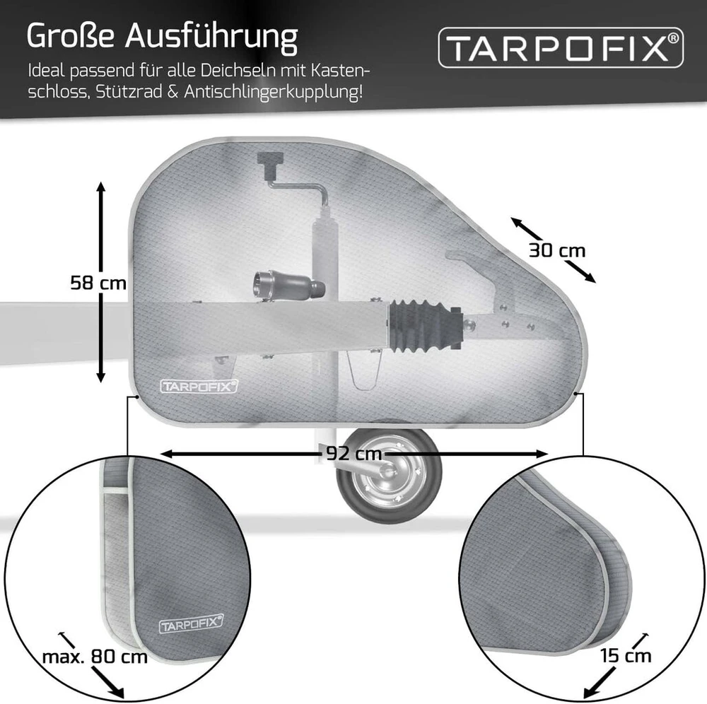 Contifix traukos strypo uždangalas, pilkas