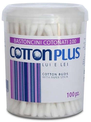 Cotton Plus 100 medvilninių tamponų