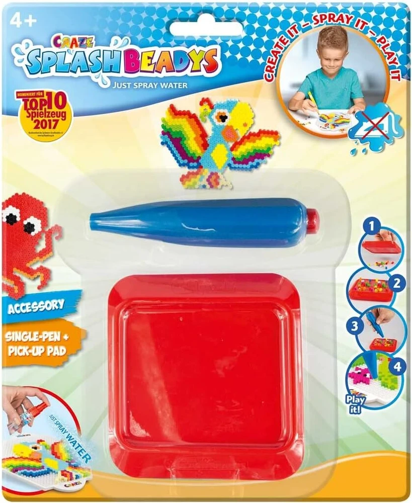 Craze Splash Beadys priedai - pieštukai, šablonai, purškiklis