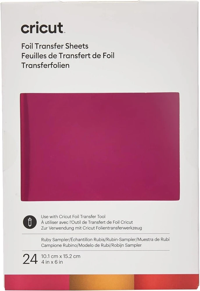 Cricut Transfer Film Sampler Ruby (24 vnt. pakuotė)