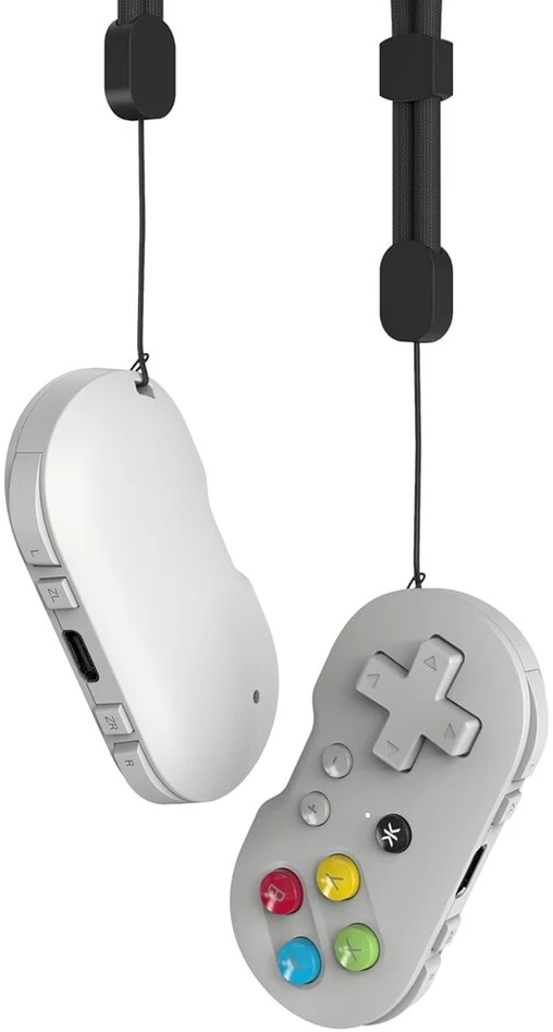 Crkd atom - kolekcinis raktų pakabuko valdiklis, skirtas nintendo switch, pc, mac, mobiliesiems įrenginiams ir smart tv (pal pilkas)