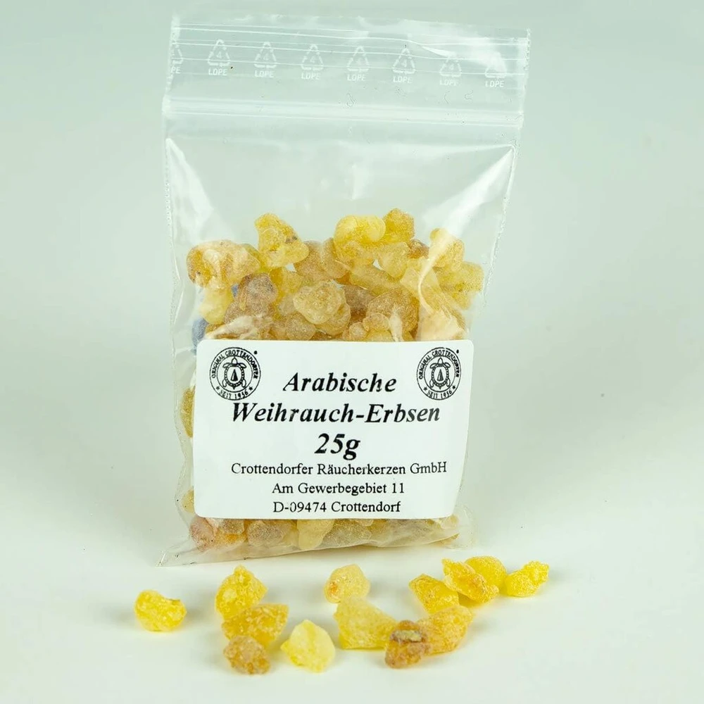 Crottendorfer Raucherkerzen Crottendorfer smilkalų kūgeliai - arabiški smilkalai, pagaminti iš smilkalinio medžio dervos - talpa: 25 g