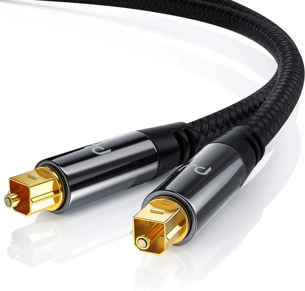 Csl - 7.5 m Hq Platinum Toslink optinis skaitmeninis kabelis S Pdif audio kabelis - aliuminio jungtis paauksuoti kontaktai nailono danga - šviesolaidinis kabelis