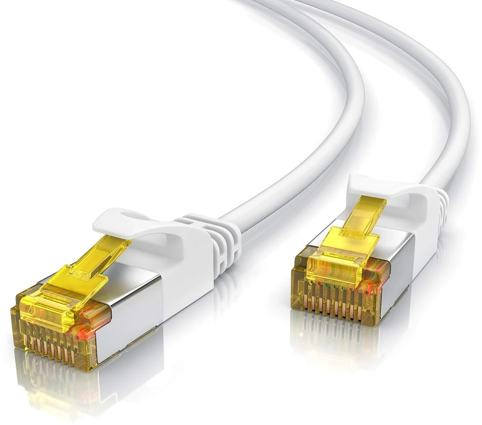 Csl - cat 7 tinklo kabelis slim - 20 m - patch kabelis - rj45 - lan ethernet gigabit kabelis - 10000 mbit - u/ftp pimf ekranavimas - switch router modem ps5 XBOX series x - suderinamas su cat 6 cat 8 -