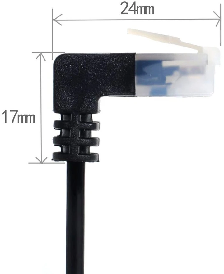 Cy itin plonas cat6 ethernet kabelis rj45 kampu į viršų į tiesų utp tinklo kabelį patch kabelis 90 laipsnių cat6a lan skirtas nešiojamam kompiuteriui maršrutizatoriui tv box