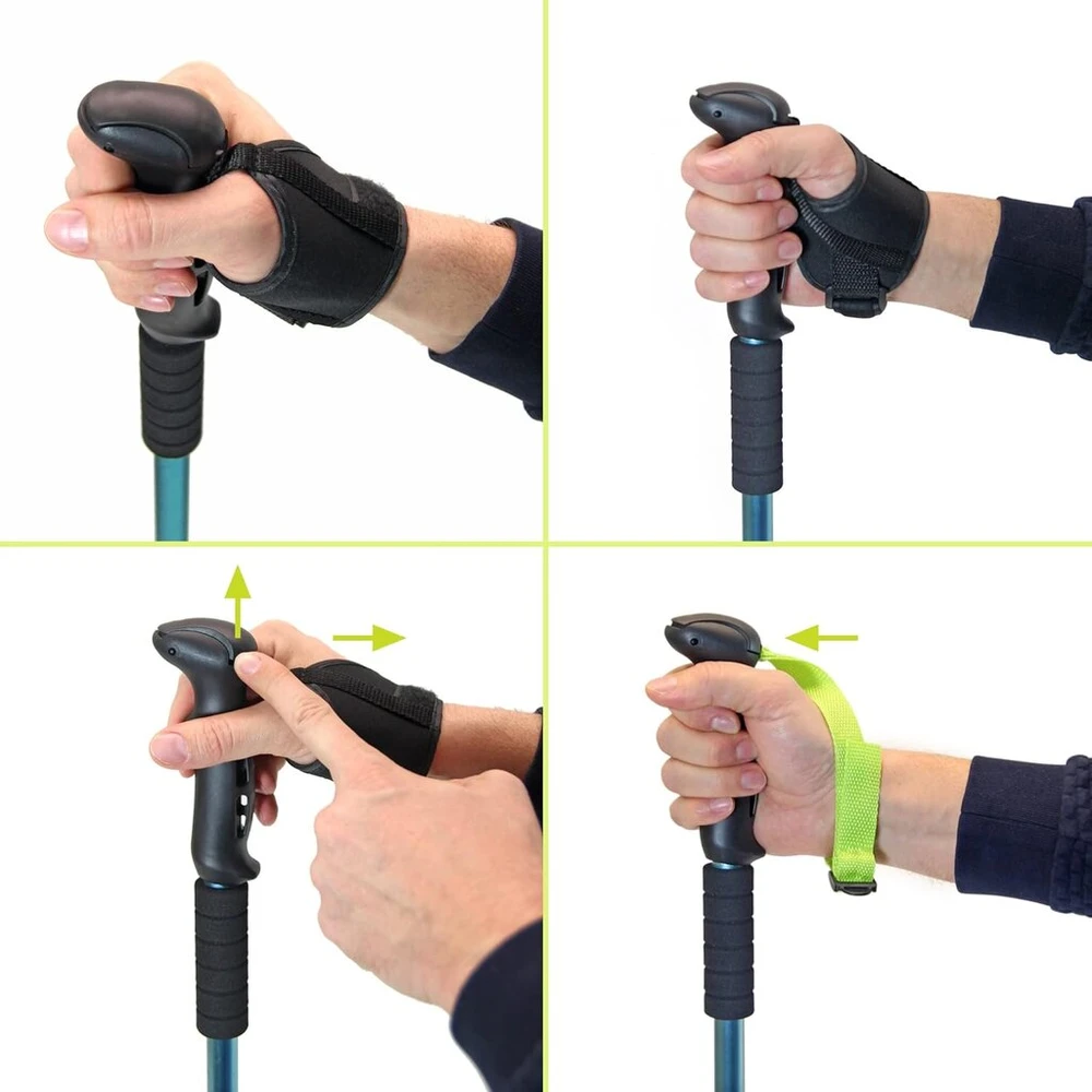 Daikoku - ištraukiami trekingo stulpai su ergonomiška aliuminio rankena 65-135 cm reguliuojamo ilgio lengvi ir tvirti pilnas