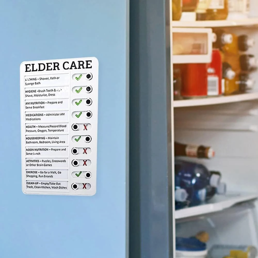 Darbų lentelė suaugusiems, nešiojama darbų sąrašo lentelė namų kelionių planavimo priminimui kasdieniams reikalams su 10 keičiamų popieriaus lapų (elder Care)