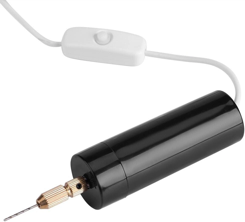 Dc 5 v nešiojamas elektrinis gręžtuvas rankinis usb gręžtuvas su 3 dalių antgaliais pcb 0,7–1,3 mm amatų gręžimo griebtuvo įrankiai