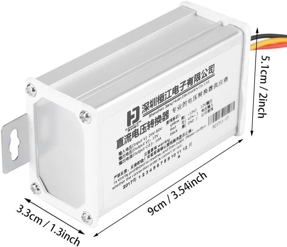 Dc-dc buck keitiklis 24-60v į 12v, 10a, 120w