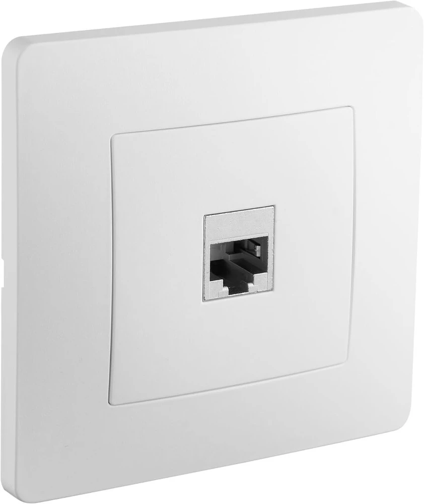 Debflex Cat.6 Rj45 Lizdas, Ethernet Sieninis, Abs, Baltas