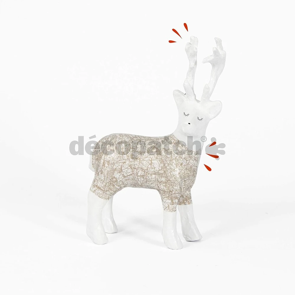 Décopatch Sa207c mache elnias 7 x 16.5 x 26.5 cm, idealus kalėdoms, pritaikomas, 1 vnt. pakuotė,