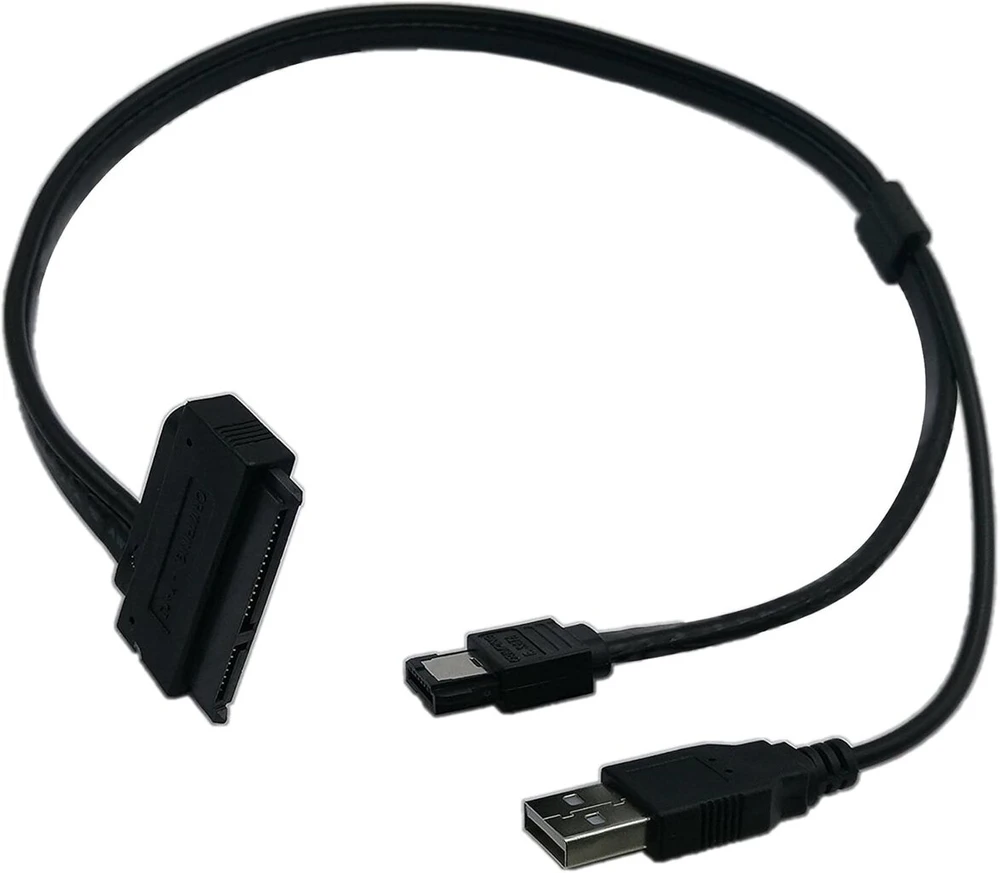 Default Adapteris Sata 22pin į Esata + Usb duomenų ir maitinimo kabelis