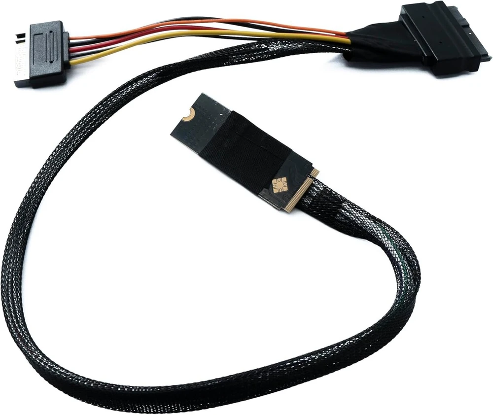 Default M.2 M-key į U.2 Sff-8639 Nvme adapterio kabelis Ssd