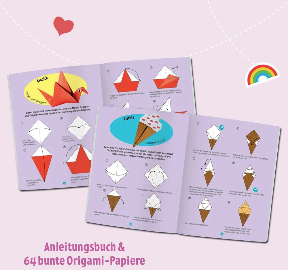 Dėklas origami figūrėlėms kurti