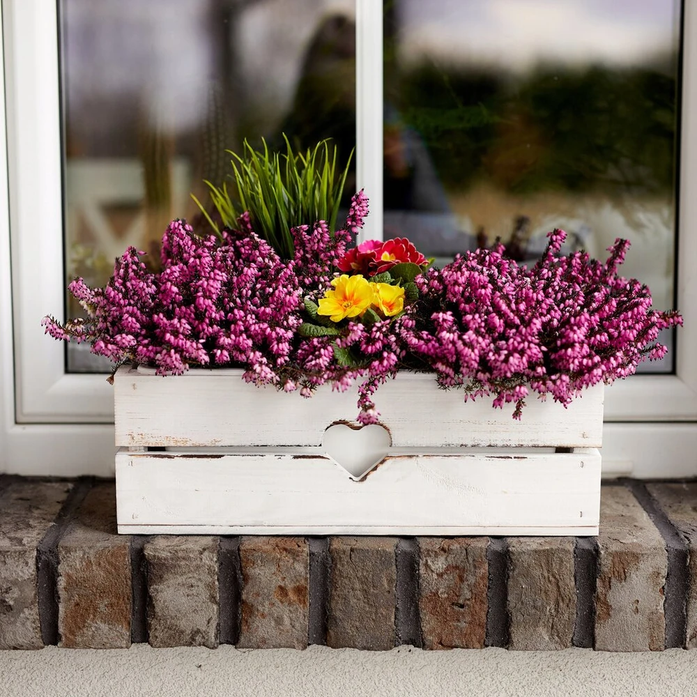 Dekoratyvinis gėlių vazonas su dėžutės dangteliu, 50 cm
