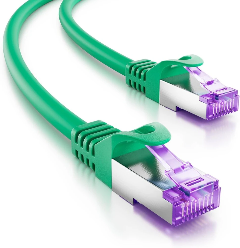 Deleycon Cat7 Patch kabelis - S-ftp Pimf žalias
